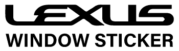 Lexus Window Sticker logo