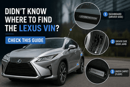 Didn’t Know Where to Find the Lexus VIN? Check This Guide
