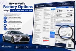 How to Verify Factory Options Using a Lexus Window Sticker